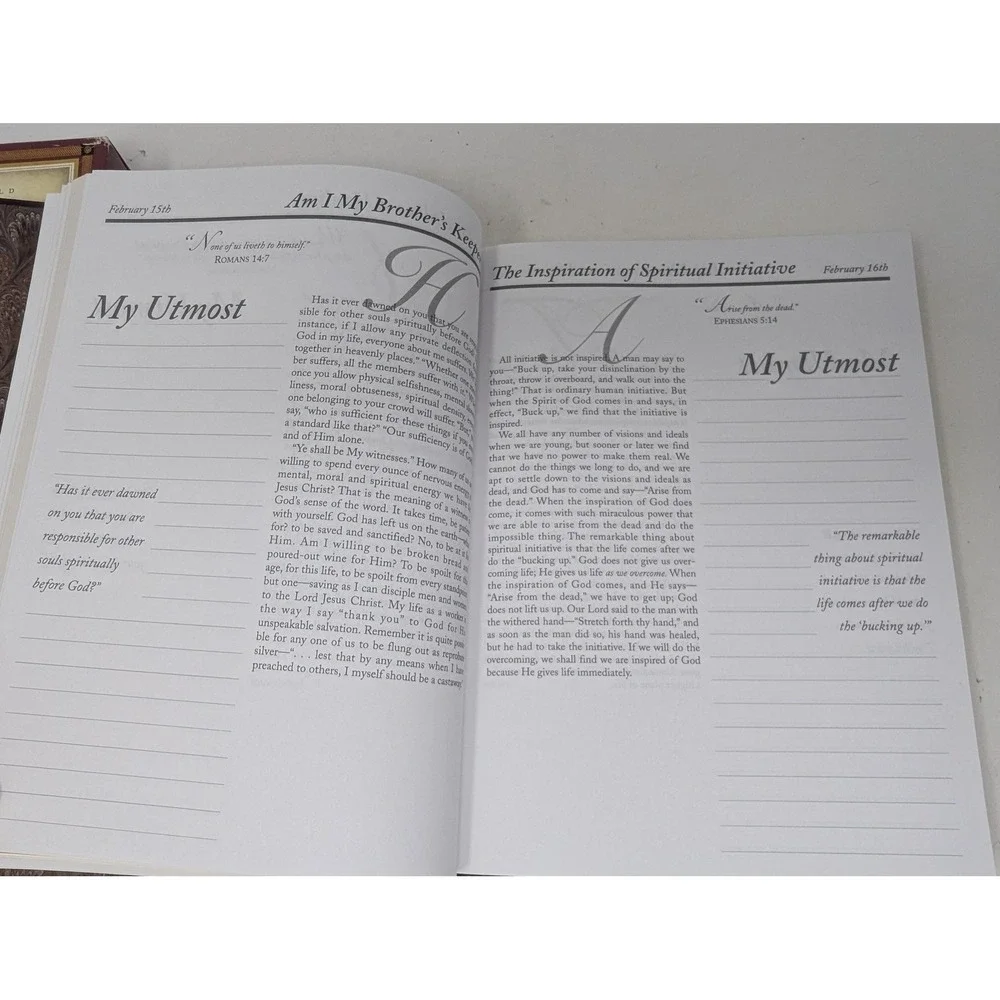 My Utmost for His Highest Devotional Journal Oswald Chambers Hardcover
